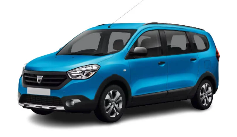 Hyr en Dacia Lodgy (Manuell, 1.6 L Bensin, 7 Platser) på Fuerteventura